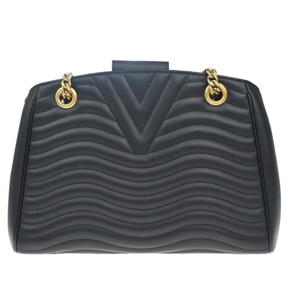 LOUIS VUITTON New Wave Shoulder Hand Bag Calf Leather Black M51496 332RF605 - Picture 3 of 14